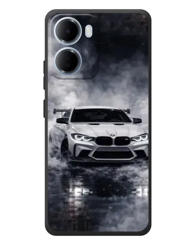 Чехол для Xiaomi Redmi 15a с картинкой «BMW сквозь туман» Чехол для Xiaomi Redmi 15a с картинкой «BMW сквозь туман»