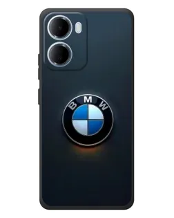 Чехол для Xiaomi Redmi 15a с картинкой «Логотип BMW — минимализм»