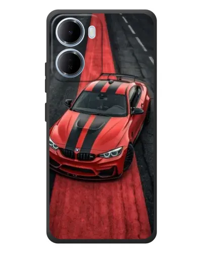 Чехол для Xiaomi Redmi 15a с картинкой «BMW на красной дорожке» Чехол для Xiaomi Redmi 15a с картинкой «BMW на красной дорожке»
