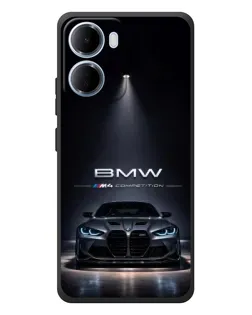 Чехол для Xiaomi Redmi 15a с картинкой «BMW сквозь ночной город»