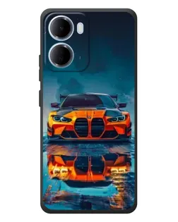 Чехол для Xiaomi Redmi 15a с картинкой «BMW — золотая эмблема»