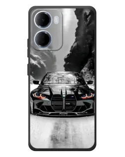 Чехол для Xiaomi Redmi 15a с картинкой «BMW — акварельный дрифт»
