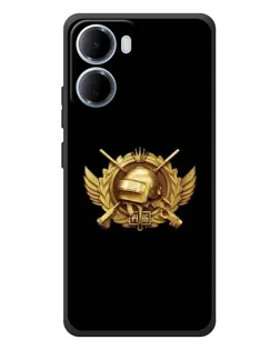 Чехол для Xiaomi Redmi 15a с картинкой «PUBG — оранжевый градиент»