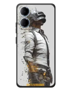 Чехол для Xiaomi Redmi 15a с картинкой «PUBG — боец в пыли»