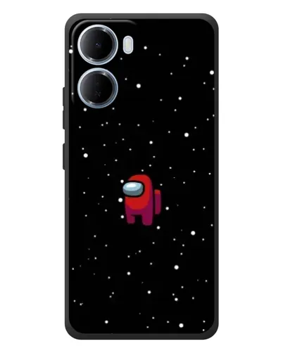 Чехол для Xiaomi Redmi 15a с картинкой «Красный Among Us»