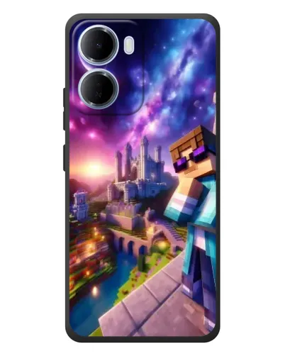 Чехол для Xiaomi Redmi 15a с картинкой «Стив и космос»