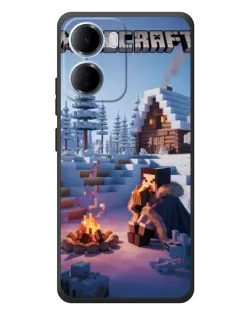 Чехол для Xiaomi Redmi 15a с картинкой «Зимний Minecraft» Чехол для Xiaomi Redmi 15a с картинкой «Зимний Minecraft»