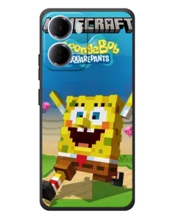 Чехол для Xiaomi Redmi 15a с картинкой «Губка Боб Minecraft» Чехол для Xiaomi Redmi 15a с картинкой «Губка Боб Minecraft»