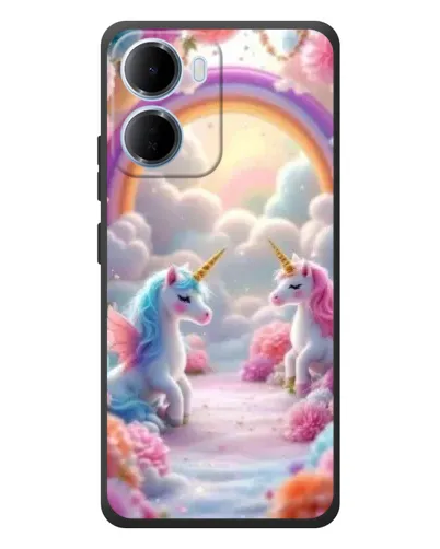 Чехол для Xiaomi Redmi 15a с картинкой «Радуга и единороги» Чехол для Xiaomi Redmi 15a с картинкой «Радуга и единороги»
