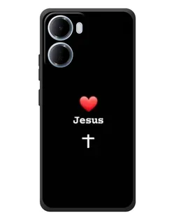 Чехол для Xiaomi Redmi 15a с картинкой «Сердце - Jesus»