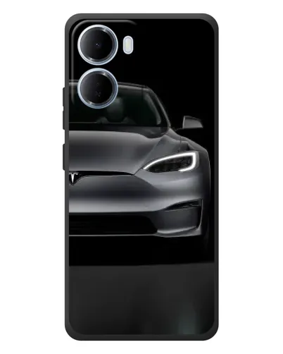 Чехол для Xiaomi Redmi 15a с картинкой «Tesla Model S Look»