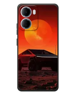 Чехол для Xiaomi Redmi 15a с картинкой «Cybertruck на Марсе»