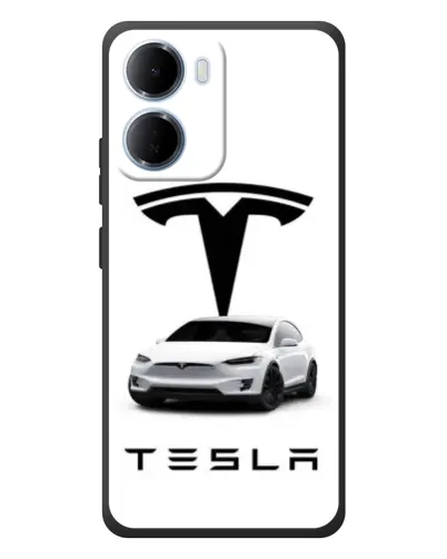 Чехол для Xiaomi Redmi 15a с картинкой «Tesla White Style»