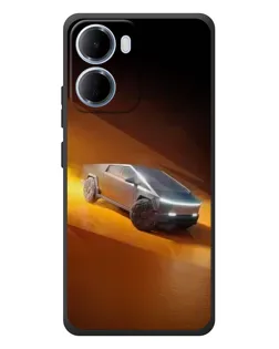 Чехол для Xiaomi Redmi 15a с картинкой «Cybertruck в пустыне»