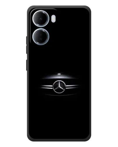 Чехол для Xiaomi Redmi 15a с картинкой «Mercedes — абстрактные линии»