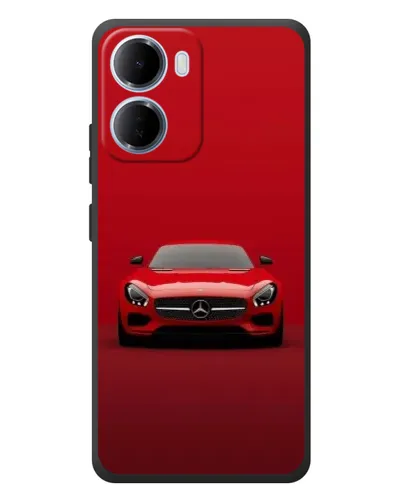Чехол для Xiaomi Redmi 15a с картинкой «Красный Mercedes AMG»