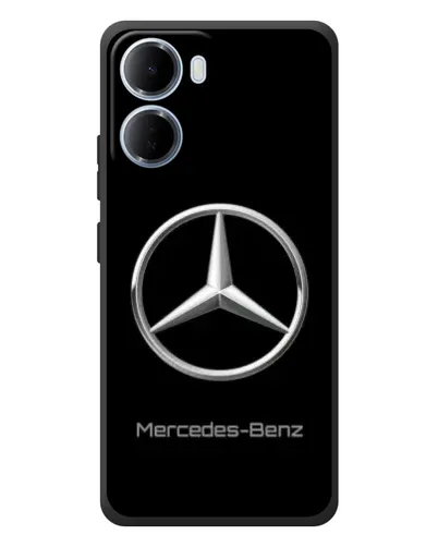 Чехол для Xiaomi Redmi 15a с картинкой «Mercedes Silver Logo»