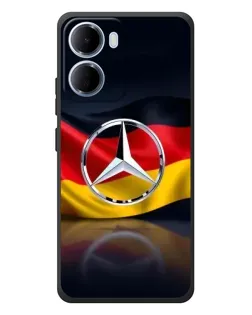 Чехол для Xiaomi Redmi 15a с картинкой «Mercedes — флаг Германии»