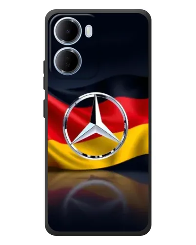 Чехол для Xiaomi Redmi 15a с картинкой «Mercedes — флаг Германии»