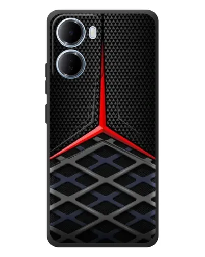 Чехол для Xiaomi Redmi 15a с картинкой «Mercedes Carbon Grid»