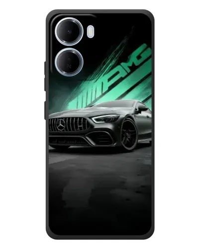 Чехол для Xiaomi Redmi 15a с картинкой «Темный Mercedes AMG»