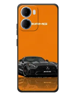 Чехол для Xiaomi Redmi 15a с картинкой «Оранжевый Mercedes AMG»