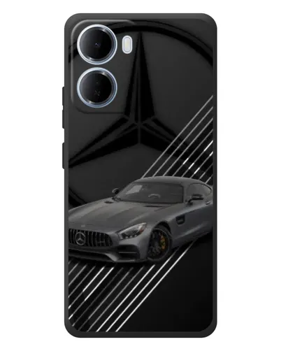 Чехол для Xiaomi Redmi 15a с картинкой «Mercedes AMG — графика»