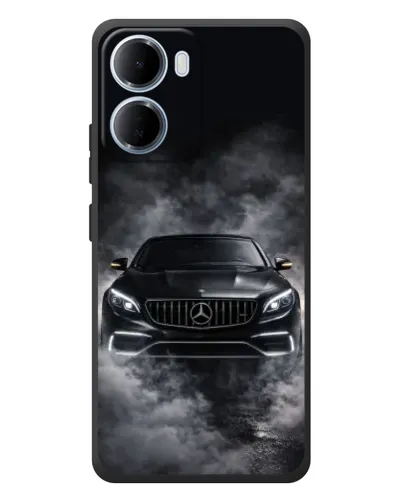 Чехол для Xiaomi Redmi 15a с картинкой «Mercedes в дыму»