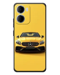 Чехол для Xiaomi Redmi 15a с картинкой «Желтый Mercedes GT»