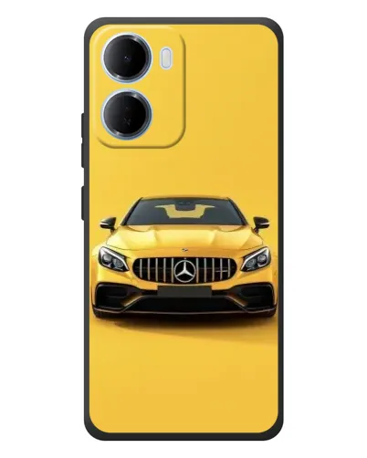 Чехол для Xiaomi Redmi 15a с картинкой «Желтый Mercedes GT»