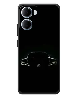 Чехол для Xiaomi Redmi 15a с картинкой «Mercedes — силуэт авто» Чехол для Xiaomi Redmi 15a с картинкой «Mercedes — силуэт авто»