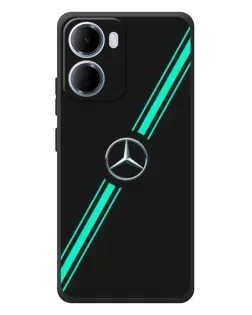 Чехол для Xiaomi Redmi 15a с картинкой «Спортивные линии Mercedes» Чехол для Xiaomi Redmi 15a с картинкой «Спортивные линии Mercedes»
