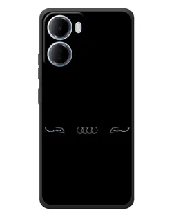 Чехол для Xiaomi Redmi 15a с картинкой «Audi — световой подпись»