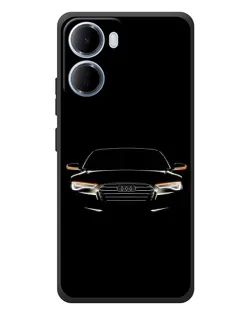 Чехол для Xiaomi Redmi 15a с картинкой «Audi — ночной контур»