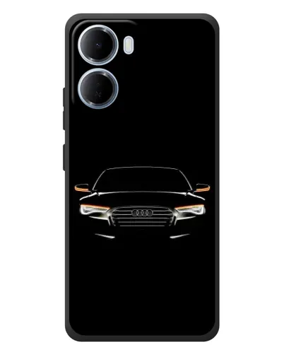 Чехол для Xiaomi Redmi 15a с картинкой «Audi — ночной контур»