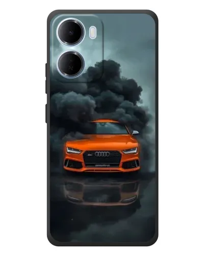 Чехол для Xiaomi Redmi 15a с картинкой «Audi в облаках дыма»