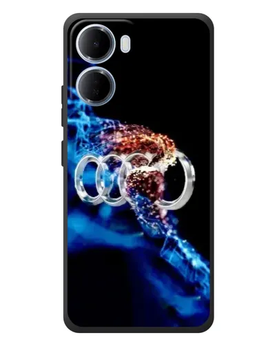 Чехол для Xiaomi Redmi 15a с картинкой «Энергия лого Audi»