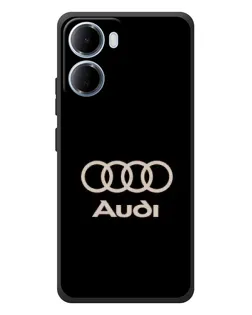 Чехол для Xiaomi Redmi 15a с картинкой «Audi — золотой логотип»
