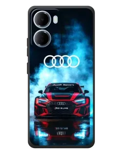 Чехол для Xiaomi Redmi 15a с картинкой «Audi Sport — неон»