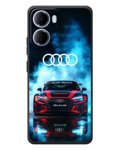 Чехол для Xiaomi Redmi 15a с картинкой «Audi Sport — неон»