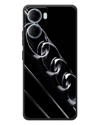 Чехол для Xiaomi Redmi 15a с картинкой «Audi — абстрактные кольца»