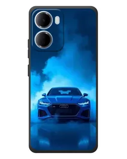 Чехол для Xiaomi Redmi 15a с картинкой «Audi — голубая энергия»