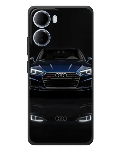 Чехол для Xiaomi Redmi 15a с картинкой «Audi — ночное отражение»