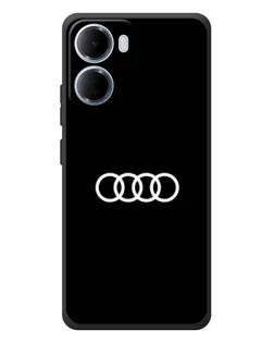 Чехол для Xiaomi Redmi 15a с картинкой «Audi White Logo»