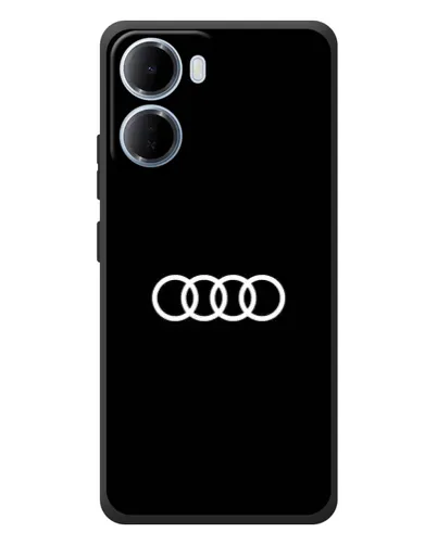 Чехол для Xiaomi Redmi 15a с картинкой «Audi White Logo»