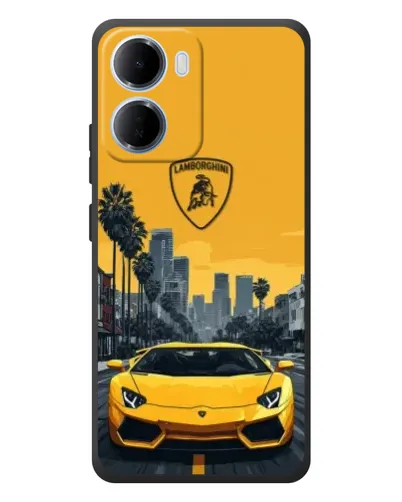Чехол для Xiaomi Redmi 15a с картинкой «Желтый Lamborghini город» Чехол для Xiaomi Redmi 15a с картинкой «Желтый Lamborghini город»