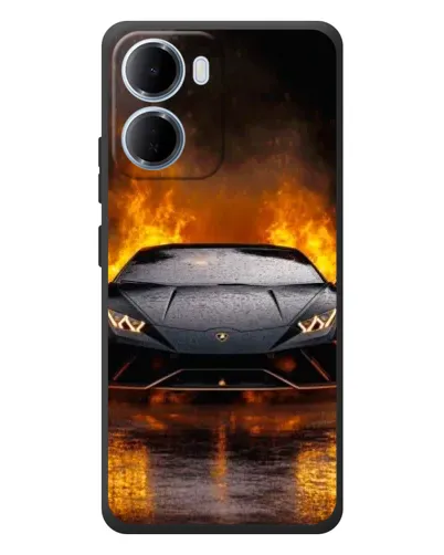 Чехол для Xiaomi Redmi 15a с картинкой «Lamborghini в огне» Чехол для Xiaomi Redmi 15a с картинкой «Lamborghini в огне»