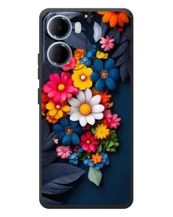 Чехол для Xiaomi Redmi 15a с картинкой «Цветочная феерия»