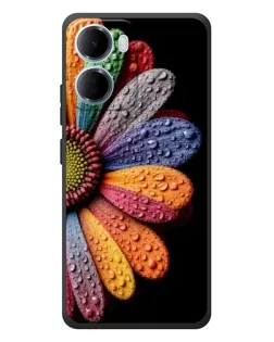 Чехол для Xiaomi Redmi 15a с картинкой «Радужный цветок»