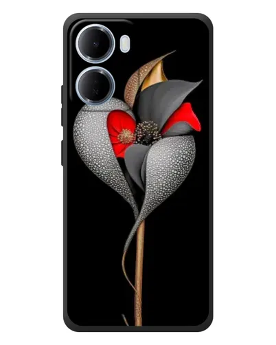 Чехол для Xiaomi Redmi 15a с картинкой «Серебряный фантазийный цветок» Чехол для Xiaomi Redmi 15a с картинкой «Серебряный фантазийный цветок»